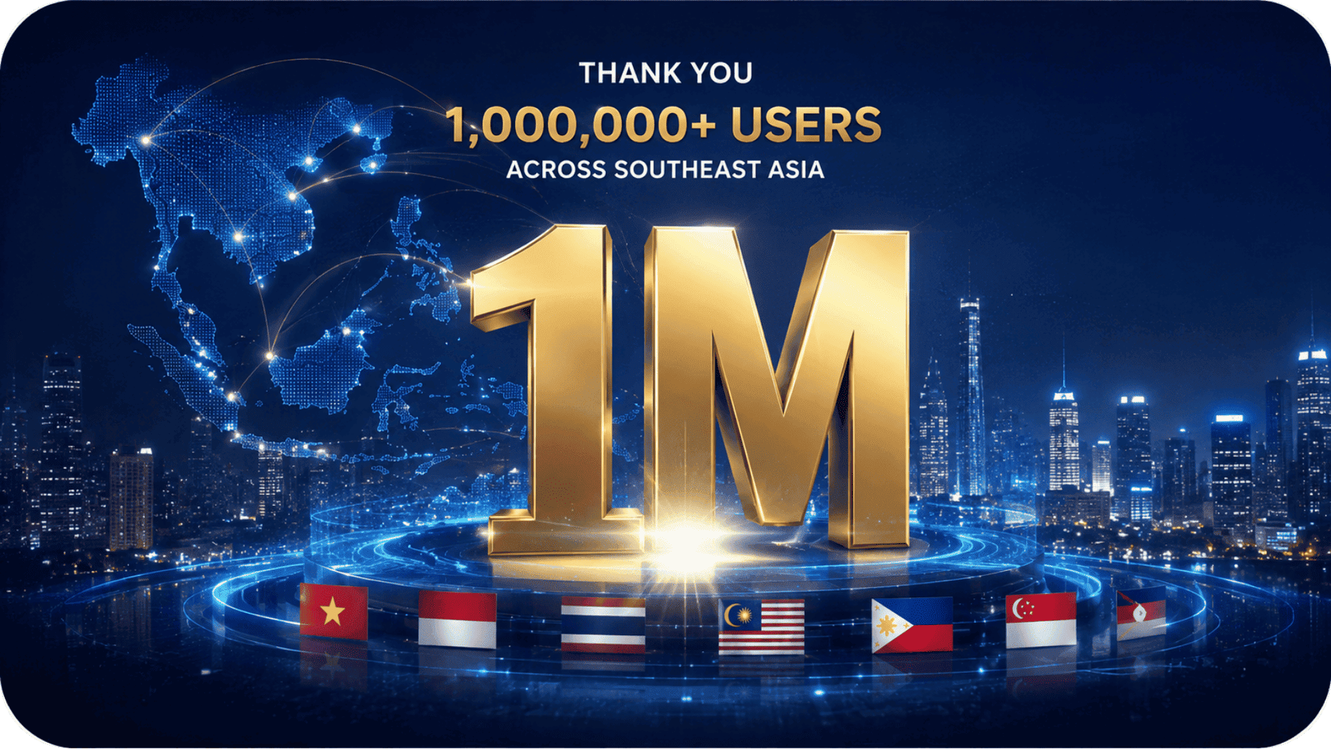 Đạt mốc 1 triệu người dùng hoạt động tại Đông Nam Á