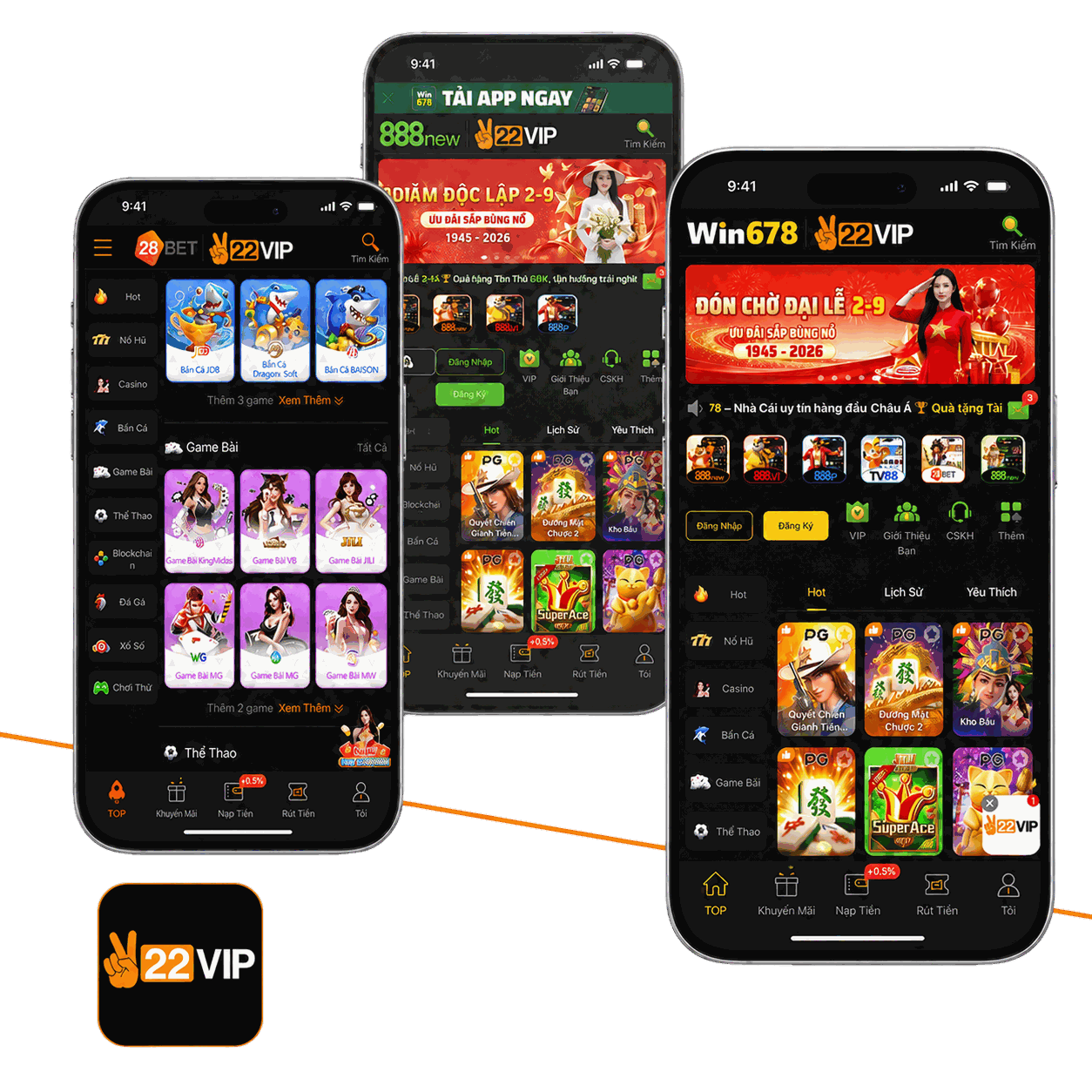 Tải ứng dụng 22VIP
